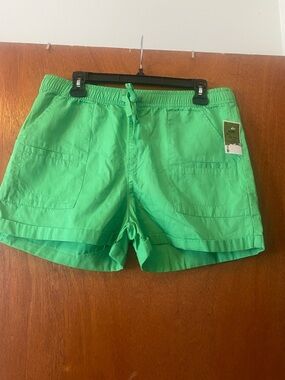 Body Glove Women's Green Drawstring Casual Shorts. Large